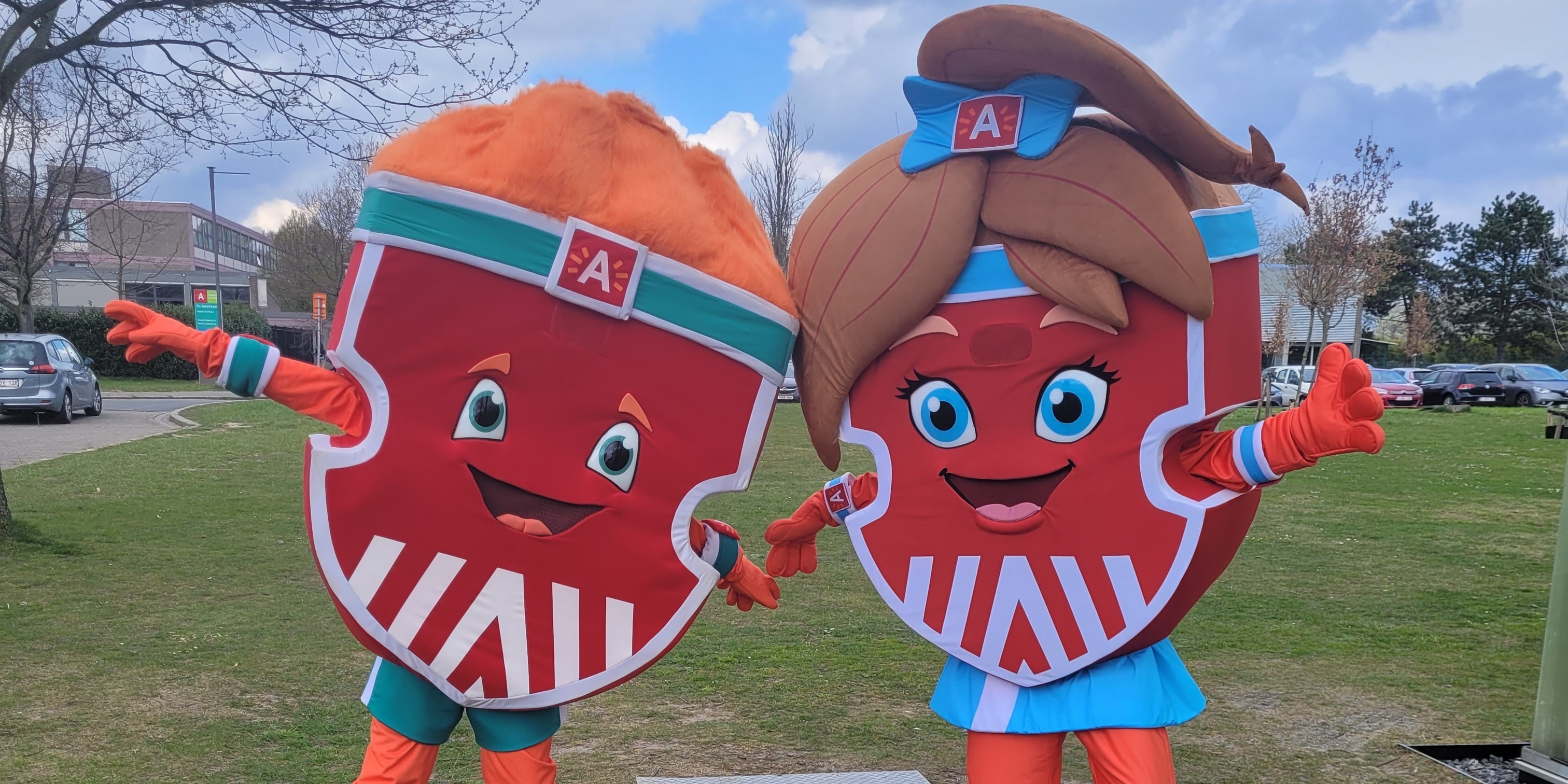 Sporting A mascottes Antwan en Antwanette Sporting A mascottes Antwan en Antwanette